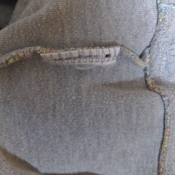 Burton Womens Hoodie Sweatshirt Blue Multicolor Rainbow Long Sleeve Drawstring M - Picture 10 of 11